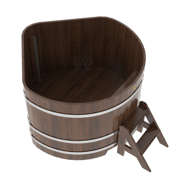 Купель угловая Bentwood из мореного дуба 1,37х1,37 Высота 1,0 м. Фото № 3