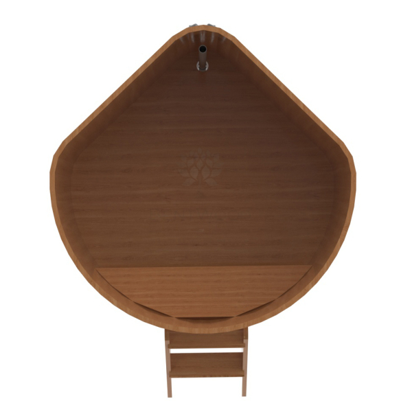 Купель угловая Bentwood из натурального дуба 1,37х1,37 Высота 1,1 м. Фото № 5
