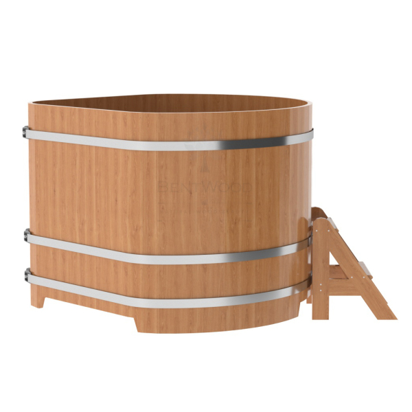 Купель угловая Bentwood из натурального дуба 1,37х1,37 Высота 1,1 м. Фото № 4