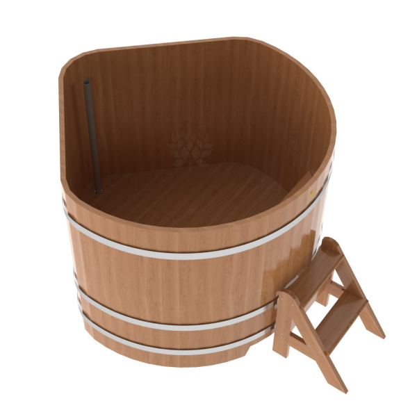Купель угловая Bentwood из натурального дуба 1,37х1,37 Высота 1,1 м. Фото № 3