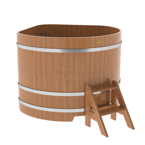 Купель угловая Bentwood из натурального дуба 1,37х1,37 Высота 1,1 м. Фото № 1
