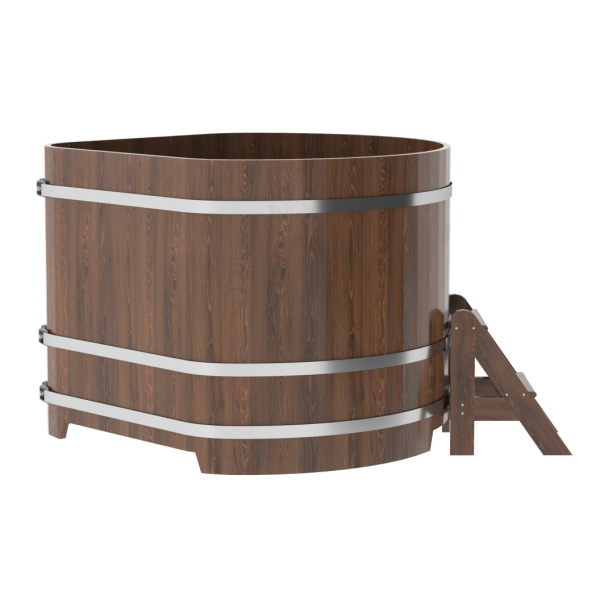 Купель угловая Bentwood из мореного дуба 1,37х1,37 Высота 1,1 м. Фото № 2