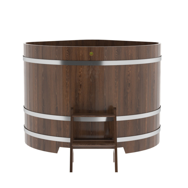 Купель угловая Bentwood из мореного дуба 1,37х1,37 Высота 1,1 м. Фото № 3