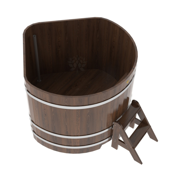 Купель угловая Bentwood из мореного дуба 1,37х1,37 Высота 1,1 м. Фото № 4