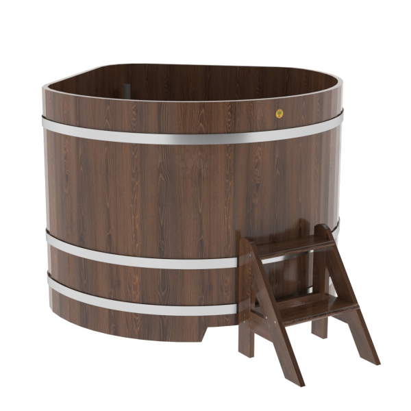 Купель угловая Bentwood из мореного дуба 1,37х1,37 Высота 1,1 м. Фото № 1