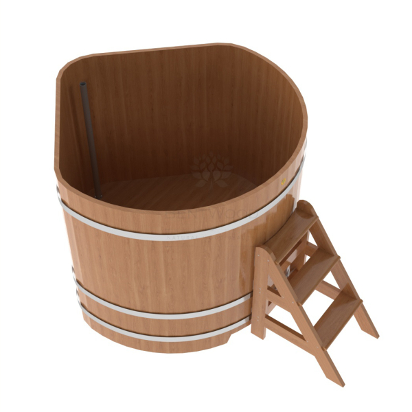 Купель угловая Bentwood из натурального дуба 1,37х1,37 Высота 1,2 м. Фото № 4
