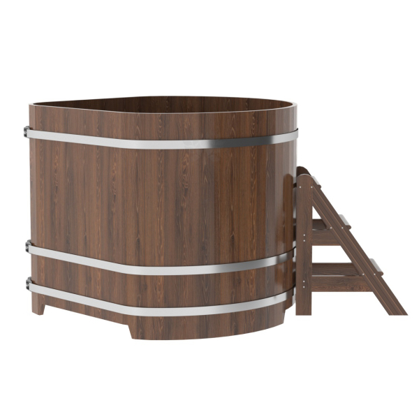 Купель угловая Bentwood из мореного дуба 1,37х1,37 Высота 1,2 м. Фото № 3