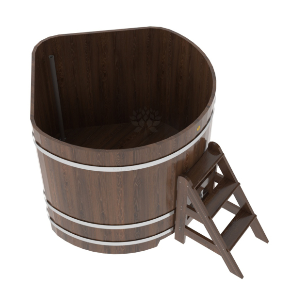 Купель угловая Bentwood из мореного дуба 1,37х1,37 Высота 1,2 м. Фото № 4