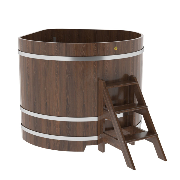 Купель угловая Bentwood из мореного дуба 1,37х1,37 Высота 1,2 м. Фото № 1