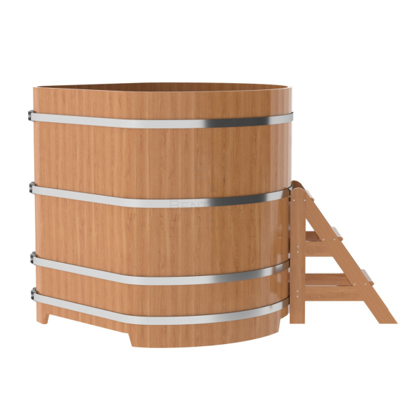 Купель угловая Bentwood из натурального дуба 1,37х1,37 Высота 1,4 м. Фото № 4