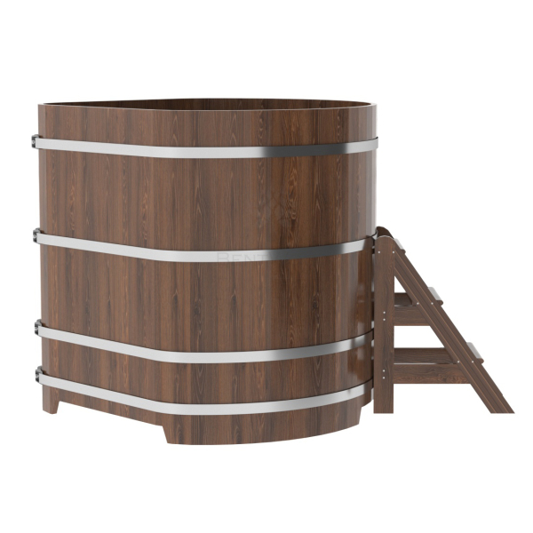 Купель угловая Bentwood из мореного дуба 1,37х1,37 Высота 1,4 м. Фото № 2