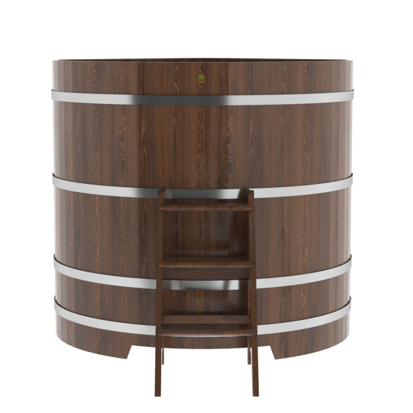 Купель угловая Bentwood из мореного дуба 1,37х1,37 Высота 1,4 м. Фото № 4