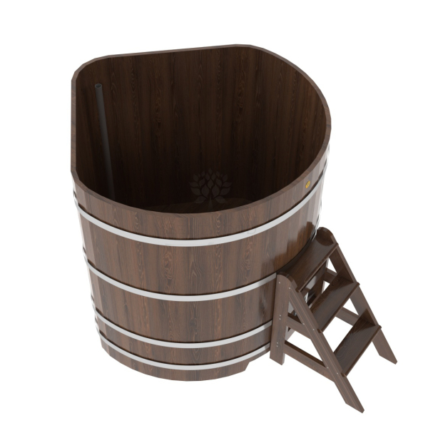 Купель угловая Bentwood из мореного дуба 1,37х1,37 Высота 1,4 м. Фото № 3