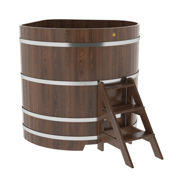 Купель угловая Bentwood из мореного дуба 1,37х1,37 Высота 1,4 м. Фото № 1