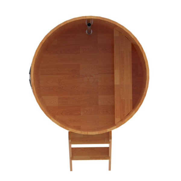 Купель Круглая Bentwood из сращенных ламелей натуральной лиственницы 1,17 х 1,17 х 1,0 м. Фото № 5