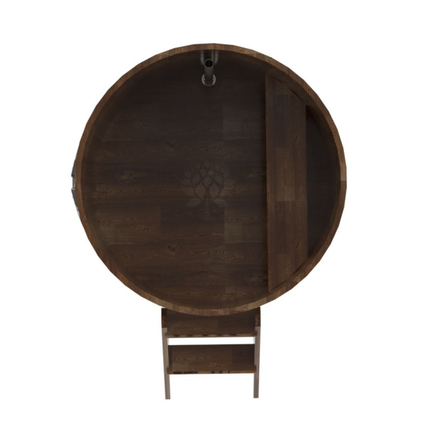 Купель Круглая Bentwood из сращенных ламелей мореной лиственницы 1,17 х 1,17 х 1,0 м. Фото № 5
