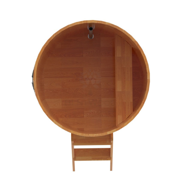 Купель Круглая Bentwood из сращенных ламелей натуральной лиственницы 1,17 х 1,17 х 1,1 м. Фото № 5