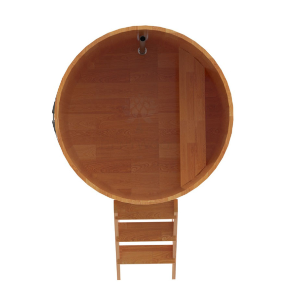 Купель Круглая Bentwood из сращенных ламелей натуральной лиственницы 1,17 х 1,17 х 1,2 м. Фото № 5