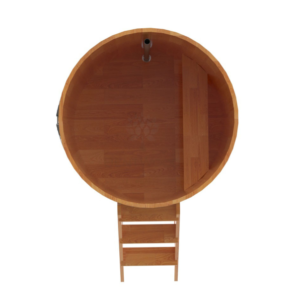 Купель Круглая Bentwood из сращенных ламелей натуральной лиственницы 1,17 х 1,17 х 1,4 м. Фото № 5