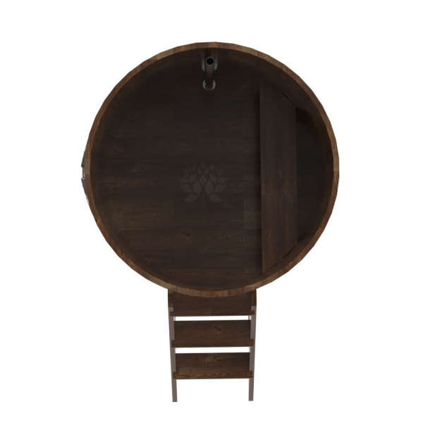 Купель Круглая Bentwood из сращенных ламелей мореной лиственницы 1,17 х 1,17 х 1,4 м. Фото № 5