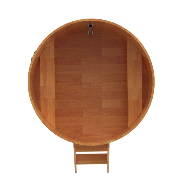 Купель Круглая Bentwood из сращенных ламелей натуральной лиственницы 1,50 х 1,50 х 1,0 м. Фото № 4