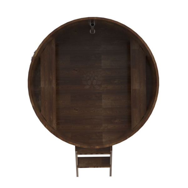 Купель Круглая Bentwood из сращенных ламелей мореной лиственницы 1,50 х 1,50 х 1,0 м. Фото № 5