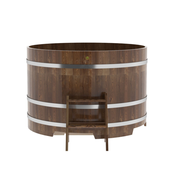 Купель Круглая Bentwood из сращенных ламелей мореной лиственницы 1,50 х 1,50 х 1,0 м. Фото № 3