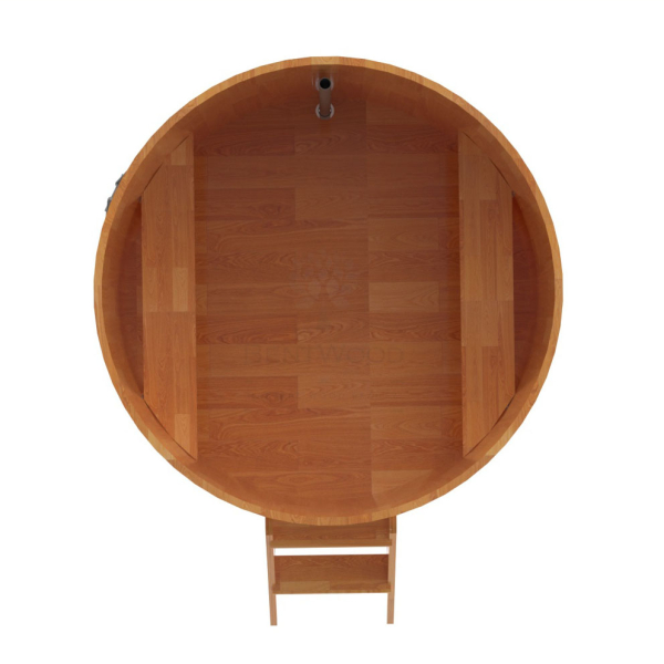 Купель Круглая Bentwood из сращенных ламелей натуральной лиственницы 1,50 х 1,50 х 1,1 м. Фото № 5
