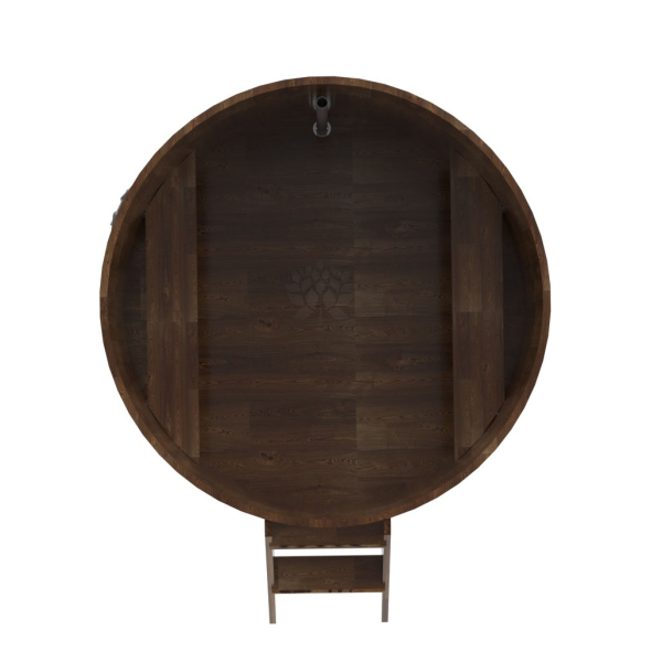 Купель Круглая Bentwood из сращенных ламелей мореной лиственницы 1,50 х 1,50 х 1,1 м. Фото № 5