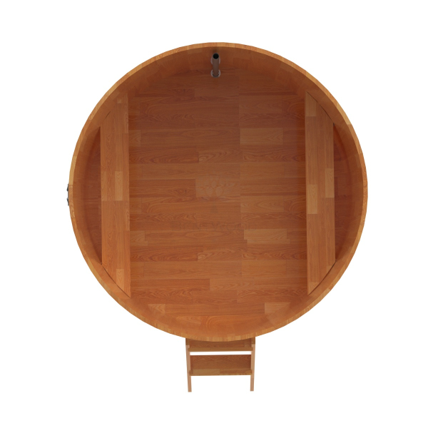 Купель Круглая Bentwood из сращенных ламелей натуральной лиственницы 1,80 х 1,80 х 1,1 м. Фото № 5