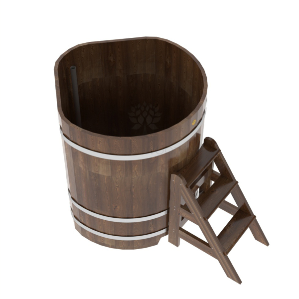 Купель угловая Bentwood из сращенных ламелей мореной лиственницы 1,03х1,03 Высота 1,2 м. Фото № 2