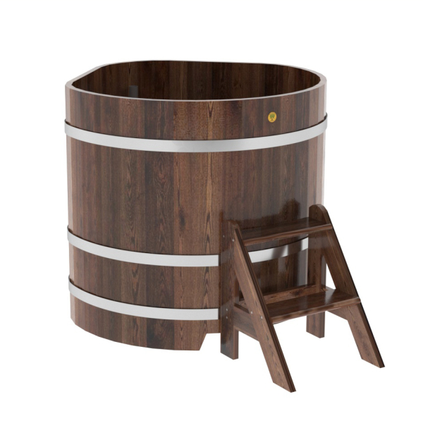 Купель угловая Bentwood из мореной лиственницы Премиум 1,03х1,03 Высота 1,0 м. Фото № 1