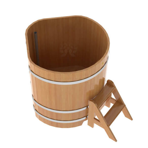 Купель угловая Bentwood из натуральной лиственницы Премиум 1,03х1,03 Высота 1,1 м. Фото № 4