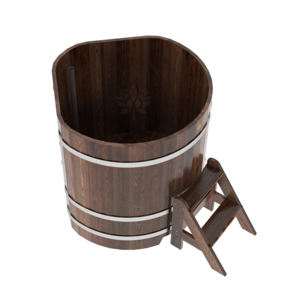 Купель угловая Bentwood из мореной лиственницы Премиум 1,03х1,03 Высота 1,1 м. Фото № 3
