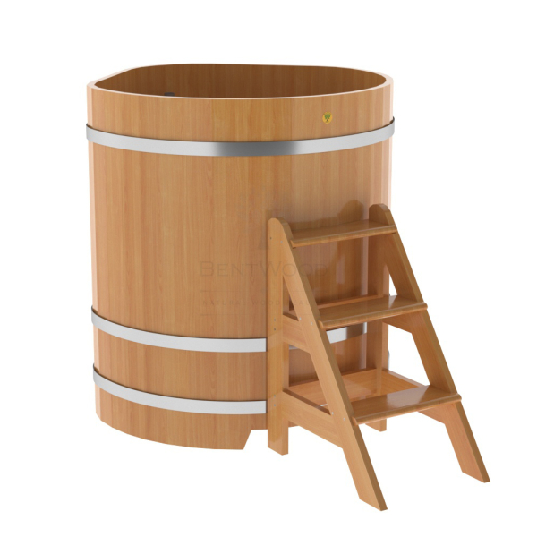 Купель угловая Bentwood из натуральной лиственницы Премиум 1,03х1,03 Высота 1,2 м. Фото № 1