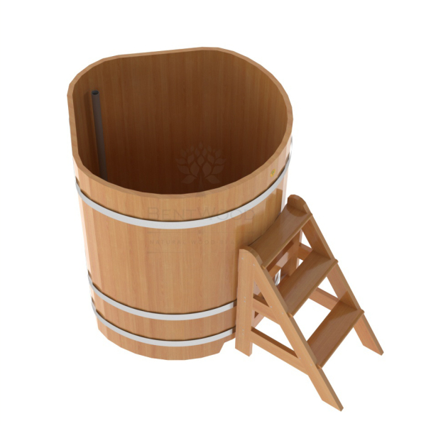 Купель угловая Bentwood из натуральной лиственницы Премиум 1,03х1,03 Высота 1,2 м. Фото № 5