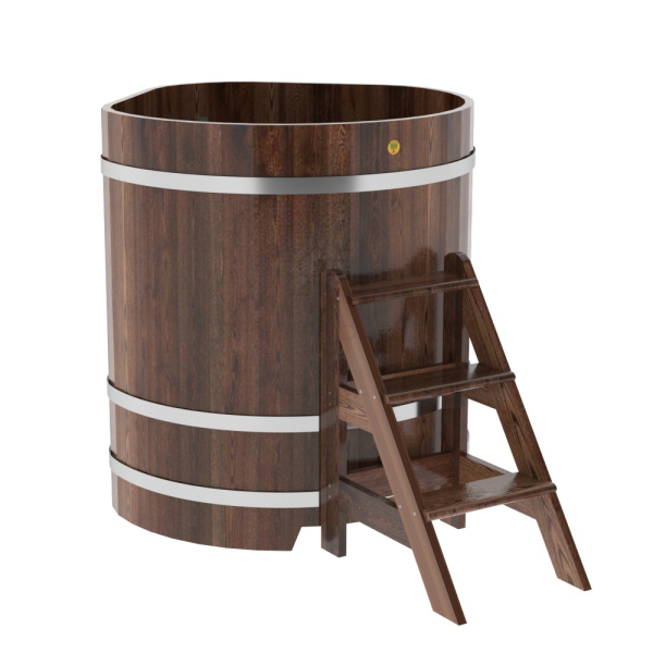 Купель угловая Bentwood из мореной лиственницы Премиум 1,03х1,03 Высота 1,2 м. Фото № 1