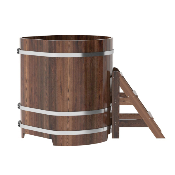 Купель угловая Bentwood из мореной лиственницы Премиум 1,03х1,03 Высота 1,2 м. Фото № 3