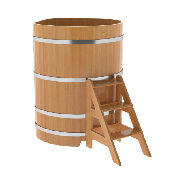 Купель угловая Bentwood из натуральной лиственницы Премиум 1,03х1,03 Высота 1,4 м. Фото № 1