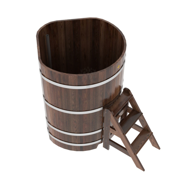 Купель угловая Bentwood из мореной лиственницы Премиум 1,03х1,03 Высота 1,4 м. Фото № 4