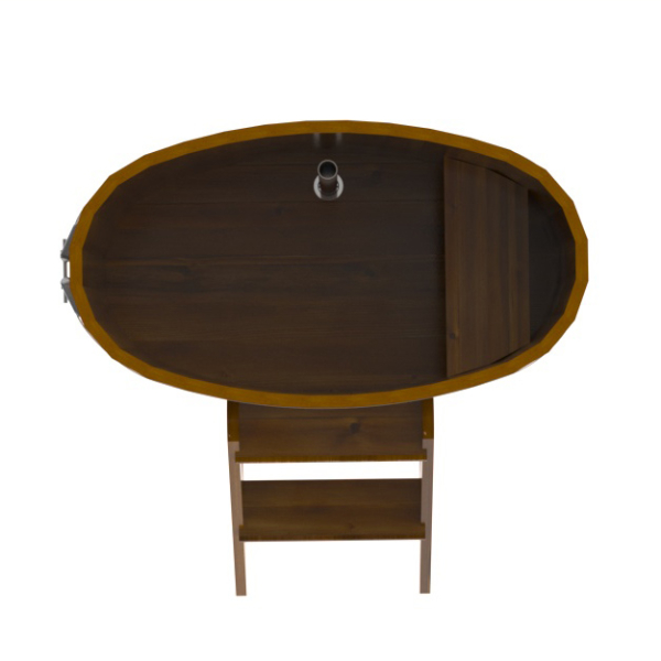 Купель Овальная Bentwood из морёной лиственницы Рустик 0,59 х 1,06 х 1,0 м. Фото № 3