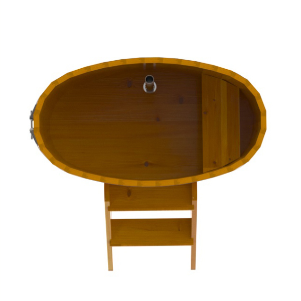 Купель Овальная Bentwood из натуральной лиственницы Рустик 0,59 х 1,06 х 1,0 м. Фото № 5