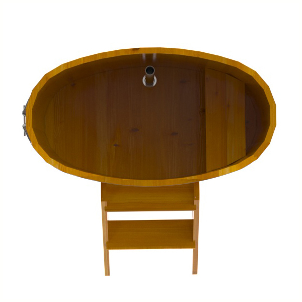 Купель Овальная Bentwood из натуральной лиственницы Рустик 0,59 х 1,06 х 1,1 м. Фото № 5
