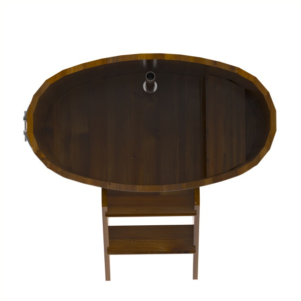 Купель Овальная Bentwood из морёной лиственницы Рустик 0,59 х 1,06 х 1,1 м. Фото № 5