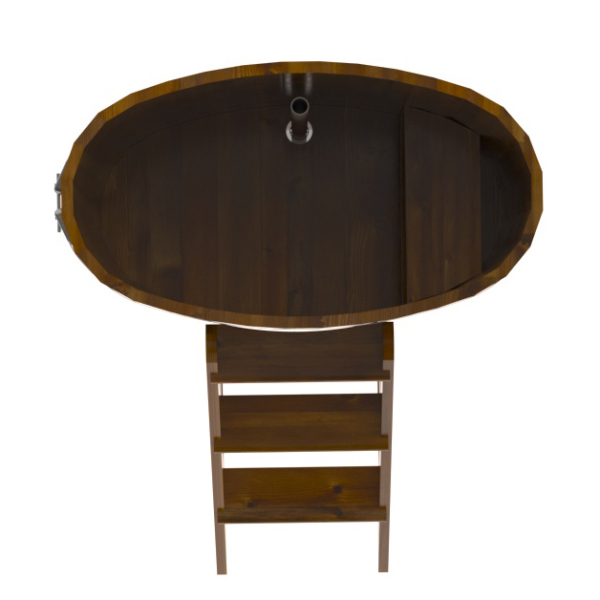 Купель Овальная Bentwood из морёной лиственницы Рустик 0,59 х 1,06 х 1,2 м. Фото № 5