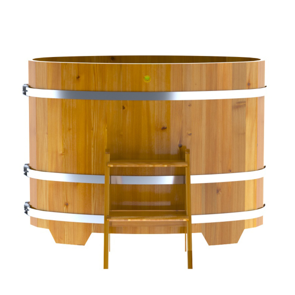 Купель Овальная Bentwood из натуральной лиственницы Рустик 0,69 х 1,31 х 1,0 м. Фото № 3