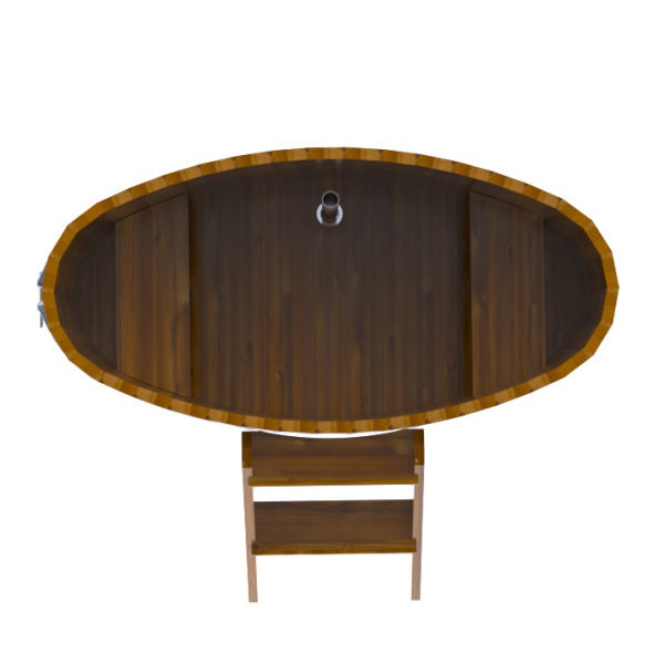 Купель Овальная Bentwood из морёной лиственницы Рустик 0,69 х 1,31 х 1,0 м. Фото № 4