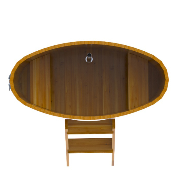 Купель Овальная Bentwood из натуральной лиственницы Рустик 0,69 х 1,31 х 1,0 м. Фото № 5