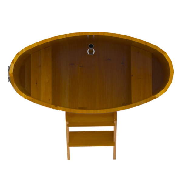 Купель Овальная Bentwood из натуральной лиственницы Рустик 0,69 х 1,31 х 1,1 м. Фото № 5