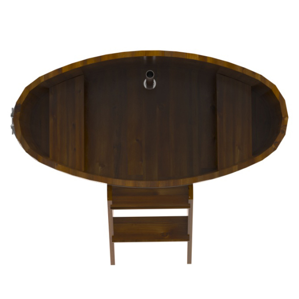 Купель Овальная Bentwood из морёной лиственницы Рустик 0,69 х 1,31 х 1,1 м. Фото № 4